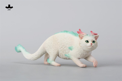 Котик-дракон (белый) - Коллекционная фигурка 1/6 Catragon Figurine (JXK263B) - JXK