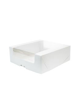 Коробка с увеличенным окном 18*18*6 см, белая