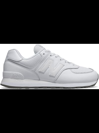 New Balance 574 White Leather