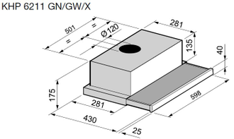 Вытяжка KORTING KHP 6211 X