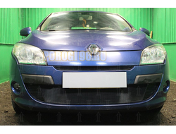 Защита радиатора Renault Megane III 2009-2012 black верх