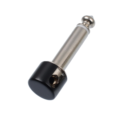 Разъем Jack 6,3 мм для DIY гитарных патчей БЕЗ ПАЙКИ («чёрная латунь»), пак 4 шт.