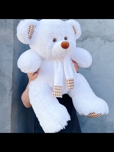 Плюшевый мишка 90 см белый Тоффи