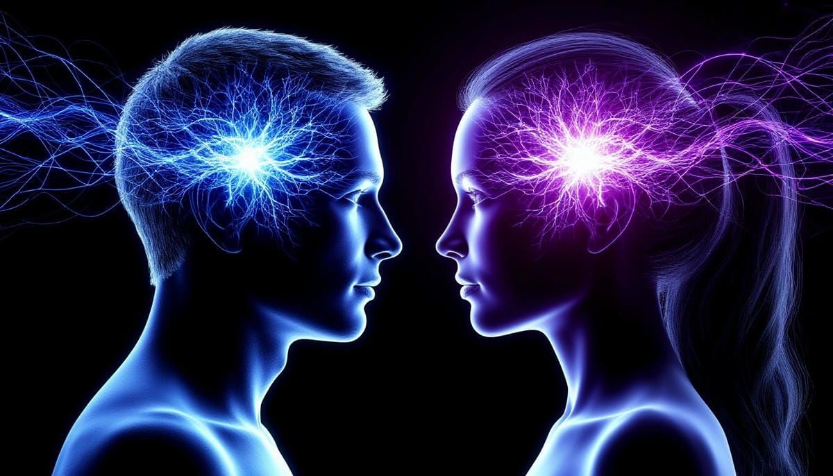 Два профиля, мужской и женский - психолог в отношениях мужчины и женщины