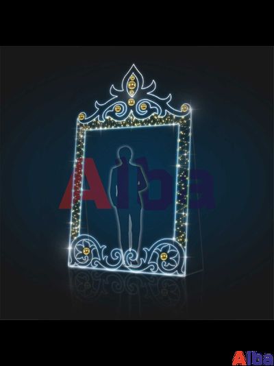 Световая фотозона Селфи-рамка Винтаж