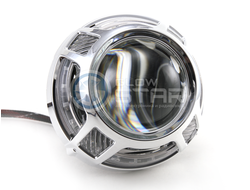 Бленда (маска) для линз Porsche Panamera LED V2, 2 режима (белый+желтый) 3.0 дюйма, 1шт