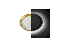 Светильник встраиваемый Ecola GX53 H4 5300 Круг подсветка 4K Золото 48x106 SG53LDEFB
