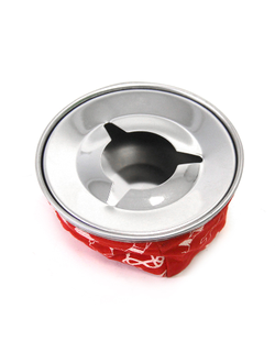 Пепельница ветрозащищенная SUNFINE красная, 107 мм