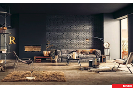 Гипсовая плитка кирпич в интерьере