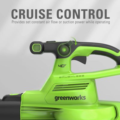 Садовый пылесос Greenworks GD40BVII