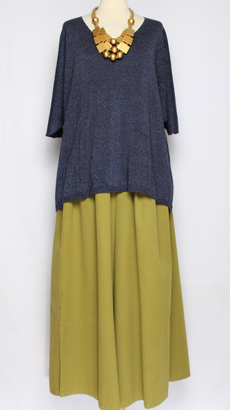 ДЖЕМПЕР-ПУЛОВЕР "КИМОНО ЛЮРЕКС" хаки, чайная роза, синий  р.50-56