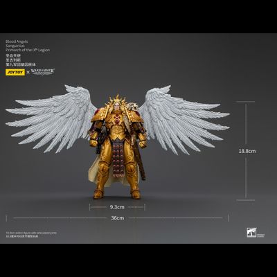 Сангвиний, Примарх Кровавых Ангелов (Warhammer Horus Heresy) - КОЛЛЕКЦИОННАЯ ФИГУРКА 1/18 Blood Angels Sanguinius Primarch of the IX Legion (JT00218) - JOYTOY