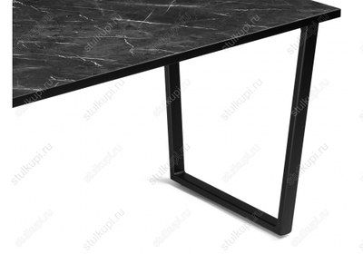 Стол Лота Лофт 120 25 мм креатель / черный матовый