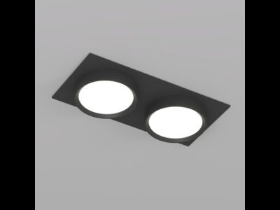 Точечный встраиваемый светильник FLAT DK2092-BK