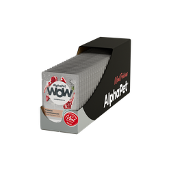 AlphaPet WOW (АльфаПет) Влажный корм для кошек с чувствительным пищеварением, Ягненок с потрошками в соусе, 85 г