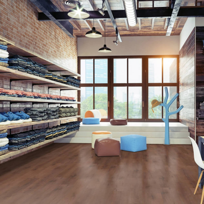 Биополы Wineo PURLINE 1000 wood XL Дуб Рустик Кофе PLC316R в интерьере магазина