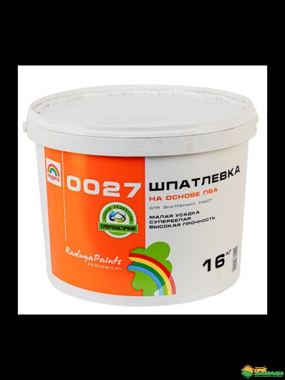 Шпатлевка Радуга-0027 на основе ПВА, 16 кг