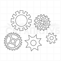 штамп шестеренки