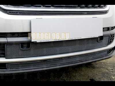 Защита радиатора Skoda Kodiaq 2016- black верх