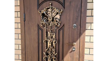 Входная одностворчатая дверь под плёнкой vinorit. Пос. Аргаяш