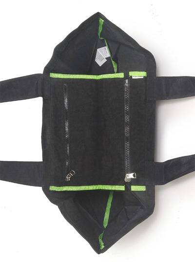 (АРТИКУЛ: 9850/2) СУМКА БОЛЬШАЯ, ТЕКСТИЛЬ, ЧЕРНАЯ С РОЗОВОЙ АППЛИКАЦИЕЙ, С РУЧКАМИ ЧЕРЕЗ ПЛЕЧО