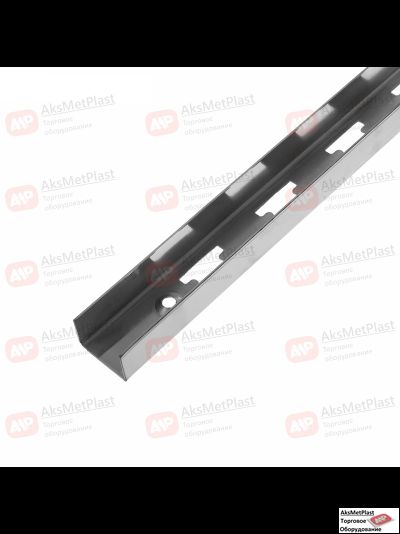 2202 Профиль "П"-образный перфорированный Canalina/Global хром 50х50 L=2400 мм шаг 50 мм W30.5xH23xL2400мм толщина стенки 1.8мм