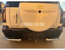 Защита заднего бампера угловая Папа Тюнинг d60 для ROX 01 2024-