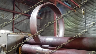 вальцовка обечайки из стали Хардокс 500 толщиной 30 мм