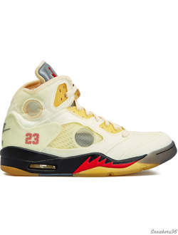 NIKE AIR JORDAN 5 x OFF-WHITE YELLOW Мужские (41-45)