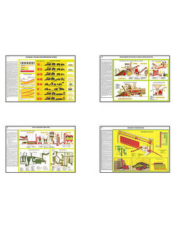 Плакаты ПРОФТЕХ "Комплексы машин для заготовки грубых и сочных кормов" (16 пл, винил, 70х100)