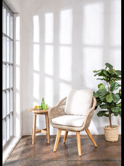 Кресло обеденное из тика Talara