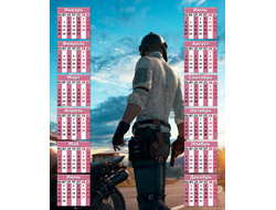 Календарь настенный PlayerUnknown’s Battlegrounds, PUBG, ПУБГ №42