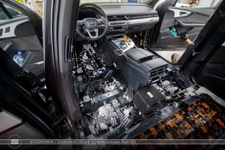Шумоизоляция audi q7 4l