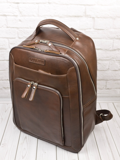 Кожаный рюкзак Montemoro Premium brown (арт. 3044-53)