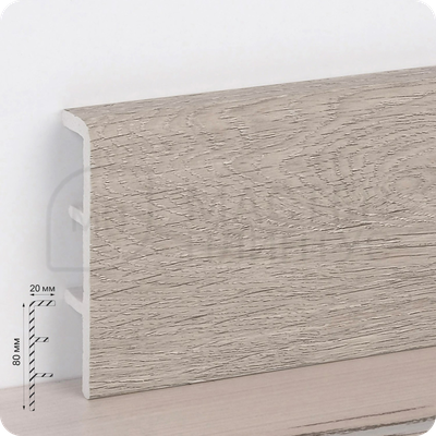 Плинтус ПВХ Рико Концепт 80мм 2,2м. 80103
