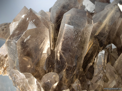 Рутил в кристаллах дымчатого кварца. Бразилия.  260*220*103мм (ААА)