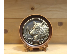 СУВЕНИРНАЯ ТАРЕЛКА ВОЛК. ОПТ