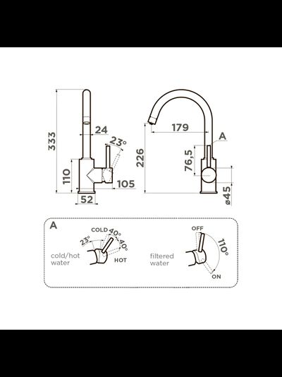Смеситель OMOIKIRI SHINAGAWA 2 PLUS GR