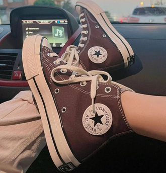 Кеды Converse All Star Burnt Umber коричневые высокие 149514C