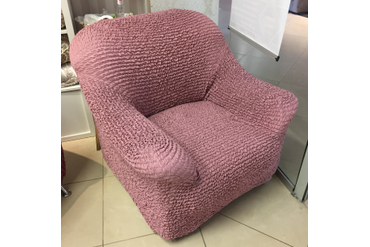 ЧЕХОЛ НА КРЕСЛО МИКРОФИБРА ПЕПЕЛЬНО-РОЗОВЫЙ