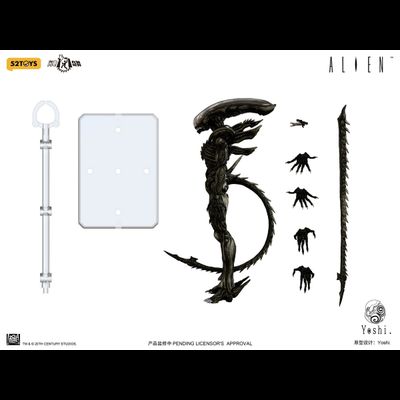 ПРЕДЗАКАЗ - Чужой (серия Alien) - Коллекционная фигурка 1/12 SCALE Alien (52TOYS01) - 52TOYS ?ЦЕНА: 6700 РУБ.?