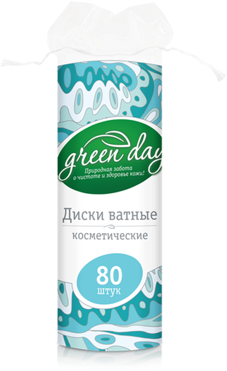 GreenDay Ватные диски 80шт