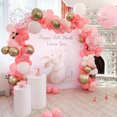 Фотозона в нежно-розовых тонах № 1474