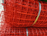 Красная сетка пластиковая ячейка 33х33мм 1х20м