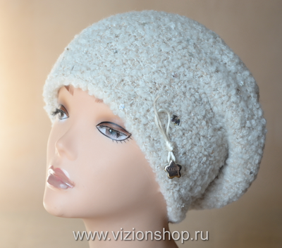 итальянский берет женский вязаный зима 2018 - 2019 Vizio 6115 фото