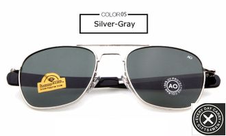 Солцезащитные очки A.O.Military Pilots SLVR-Grey