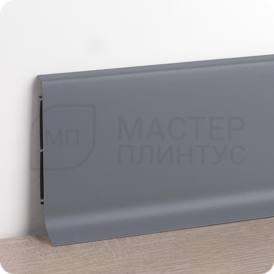 Плинтус VILO Linela 414 Серый с мягким краем - стильное решение для вашего интерьера