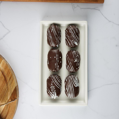 Блюдо прямоугольное 22*12,3 см h2 см, фарфор