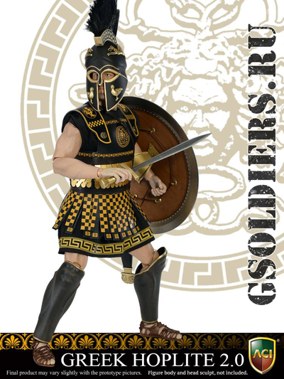 Купить коллекционную фигурку греческого воина - гоплита (Greek Hoplite) от ACI Toys в масштабе 1/6