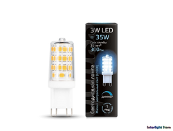 Gauss LED T15 3w 840 DIM AC185-265v G9